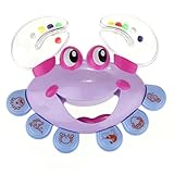 xilaluベビーおもちゃキッズ赤ちゃんCrabデザインHandbell Musical Instrument Jingle Rattleおもちゃパープル