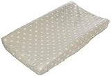 Glenna Jean Contessa Changing Pad Cover, Grey Dot by Glenna Jean