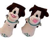 ベビー靴下 ベビーソックス ポップアップ靴下 ソックス 靴下 手つくり 日本製 出産祝い ギフト (いぬ)