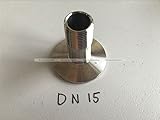 Generic DN15 Sanitary Male Threaded Ferrule Pipe Fitting to 1.5" Tri Clamp 304 90016220 BFE