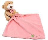 [pop cat baby] 握る ハンカチーフ 赤ちゃん 子供 くま ぬいぐるみ プレゼント ギフト お祝い (ピンク)
