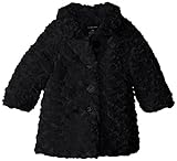 Calvin Kleinベビー女の子フェイクファージャケット カラー: ブラック