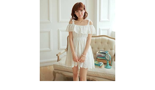 Amazon Co Jp 16 春 夏レディース ワンピース 可愛い お呼ばれ 謝恩会 春ワンピース 白 ワンピ 夏ワンピ S 白 ファッション