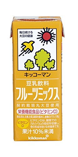 キッコーマン飲料 豆乳飲料 フルーツミックス 200ml×18本