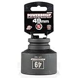 Powerbuilt 647463 3/4 Dr. 6 Pt. Metric Impact Socket 49mm [並行輸入品]