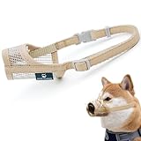 犬 口輪 無駄吠え防止グッズ 犬 噛みつき防止 メッシュ口輪 安全口輪 犬用口輪 ペット用品 サイズ調整可能 通気性 噛みつき防止 拾い食い防止 犬用口輪 小型犬・中型犬を守る (XS)