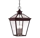 Savoy House 5-145-13 Outdoor Pendant with Clear Shades, English Bronze Finish by Savoy House