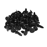 オートトラックのドアフェンダー6ミリメートル穴プラスチックリベットファスナーブラック100個