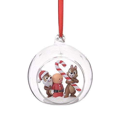 チップ＆デール オーナメント クリスマスツリー ツリー 飾り ディズニー ディズニーストア グッズ （ガラスボウル）
