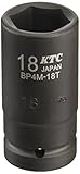 KTC(ケーテーシー) 12.7mm (1/2インチ) インパクトレンチ ソケット (セミディープ薄肉) 18mm BP4M18TP