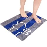 オカ(OKA) 乾度良好 うちねこ バスマット 約45×60cm (ブルー)