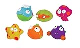 Small World Toys All About Baby Bath - Sea Life Squeezy-Squirters, Set of 6