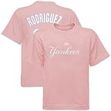 アレックス・ロドリゲスニューヨーク・ヤンキースピンク女の子子供用名前と番号ジャージーTシャツ ピンク