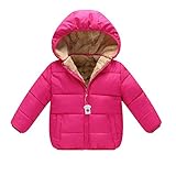 (シンマンエン)Qin Man Yuan キッズ コート ダウンコート 厚手 子供綿服 中綿ジャケット 赤ちゃん ベビー 男の子 女の子 可愛い ソフト 保温 防寒 暖かい フード付き 取り外し可能 