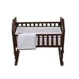 Baby Doll Bedding Forever Mine Junior Cradle Bedding Set, Chocolate by BabyDoll Bedding