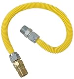 5/8" O.D. Gas Connector - 1/2" M.I.P. Safety+PLUS x 1/2" M.I.P.-1/2X1/2-48 GAS C (並行輸入品)