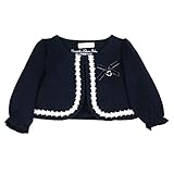 ★☆ヒロミチナカノ ベビー　hiromichi nakano baby☆★レース使いボレロ80cm：90cm：95cm (90cm, ネイビー)