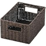 ちどり産業 ペーパーバスケット カラーボックス対応 クォータータイプ ダークブラウン CH-403DBR