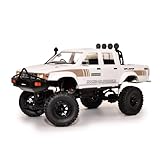 WPL JAPAN ラジコンカー C64-1 WPL 正規品 技適マーク付き 1/16スケール 4WD 四輪駆動 RCカー ロッククローリング クローラー 本格的 バッテリー付き (ホワイト)