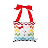 Girl's Tooth Fairy Pillow in Rainbow Chevron [並行輸入品]