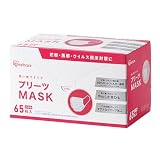 [アイリスオーヤマ] 不織布マスク 小さめ 65枚入 ホワイト 耳が痛くならない PN-NV65S 白