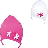 Yo 。シンコットン幼児ベビーSpring FallハートEuropean Hat With Chin Strap tight-up カラー: ピンク