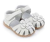 Goldgarden フラワー サンダル お花 女の子 つま先保護 夏 (14.0-14.5cm, ホットピンク)