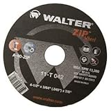 Walter Surface Technologies 11T052 ZIP Wheel High Performance Cutoff Wheel, Type 1, Round Hole, Alum