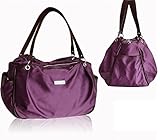 マザーズバッグ 大容量 おしゃれ 便利 赤ちゃん かわいい ショルダー 防水【Rush.Cオリジナルハンカチセット】169 (パープル)