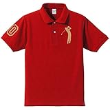 [面白いTシャツ] ゴルフ（男性） 袖マーク（60）60th Anniversary シニアゴルファー お祝いポロシャツ 還暦ポロシャツ 大人用
