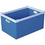 KUNIMORI プラダン NSコンテナ 75L(SWコーナー)ライトブルー 78502-NS75L-LB