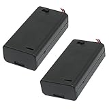 2 Pcs 2 x1.5V AA Battery Holder with On Off Switch Cap Lead Wires (for AA 2 CELL) [並行輸入品]