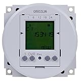 Grasslin by Intermatic FM1D50-24U 24-Hour/7-Day 24VAC/DC Electronic Timer Module with Automatic Dayl