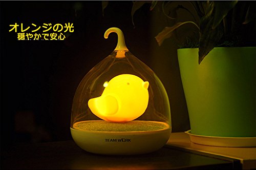 Izumin　テーブルライト 卓上照明　タッチセンサーランプ ledライト　2段階調光　LED　タッチセンサーランプ　間接照明 スタンドライト テーブルランプ　インテリアライト かわいい鳥籠タイプ　ナイトライト　デスクライト スタンド照明　懐中電灯　人感センサー クローゼット (オレンジ)
