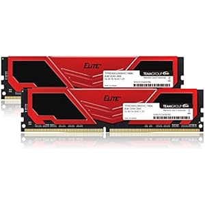 Team DDR4 2666Mhz PC4-21300 8GBx2枚（16GBkit） デスクトップ用メモリ Elite Plus シリーズ 日本国内無期限正規保証