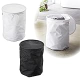 ランドリーバスケット 洗濯カゴ 折りたたみ 洗濯物 折り畳み式ランドリーバスケット 丸型 タワー tower 折り畳み式ランドリーバスケット 丸型 タワー TOWER TOWER特集(ホワイト)