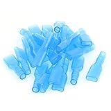 XDiscount　端子絶縁スリーブ　絶縁カバー　絶縁キャップ　２５個入り　メス　クリア