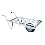 【離島配送不可】 【大型配送】アルミ 平型一輪車 ネコ - コンテナ3個載せ用 シN直送