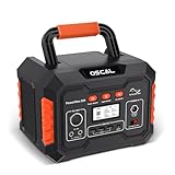 OSCAL ポータブル電源 266Wh 小型 軽量 純正弦波 ポータブルバッテリー 大容量 高速充電 ソーラーパネル付き 省電力 PSE認証