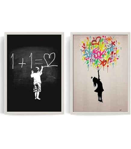 バンクシー BANKSY ポスター バルーン オリジナル　限定 COA 付き Banksy（バンクシー） Red Balloon アートポスター（フレーム付き）