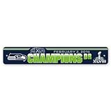 Seattle Seahawks Superbowl Champions Street Sign
