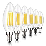 C35 シャンデリア電球 40W形相当 E17口金 LED エンジン電球 蝋燭型 4W フィラメント LED電球 E17 40w 電球色 2700k 400lm C35 クリアタイプ 調光器対応 (6個入り)