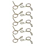 uxcell スプリングホースクランプ オートバイスクーターATV用 チューブファスナー 5mm内径 10個入り