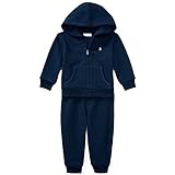 Ralph Lauren(ラルフローレン) ワンポイントフルジップアップパーカー＆パンツセット(Navy)/スウェット 24M(18-24ヶ月) [並行輸入品]