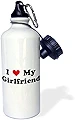 ローズWB _ 16578 _ 1 I Love My Girlfriendスポーツウォーターボトル、21オンス、ホワイト