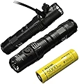 NITECORE MH12SE デュアルフューエルエリート懐中電灯 Luminus SFT-40-W LED 1800ルーメン 408m エコセンサ Type-C USBケーブル付き