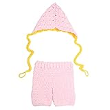 DomybestDomybest秋冬 2点セット ベビー写真の服 赤ちゃんの出産贈り物として 0-4ヶ月 かわいい 暖かく保つ ユニークなモデリング スキンケア 百日記念 出産祝い 敏感肌を保護 パタ