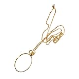 Baosity 拡大鏡ネックレス　　モノクル　　ワット　　虫眼鏡　　6倍　　ペンダント　　ルーペ　　金色のチェーン　ファッション