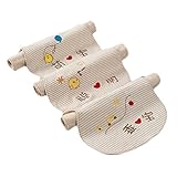 3PCSコットンベイビースウェット吸収性タオル4層カーキースウェットウィッキングパッドビブズ21*47CM-A02