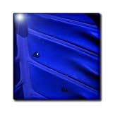 3dRose ct_100536_1 Tears of Cobalt with Blue Leaf-Ceramic Tile, 4-Inch [並行輸入品]